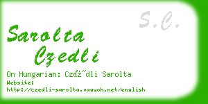sarolta czedli business card